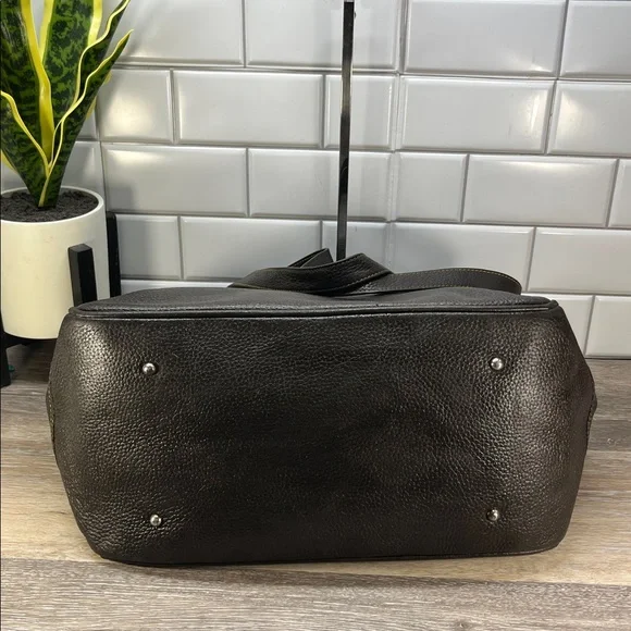 Dooney & Bourke brown leather large brown tote bag - Picture 3 of 15